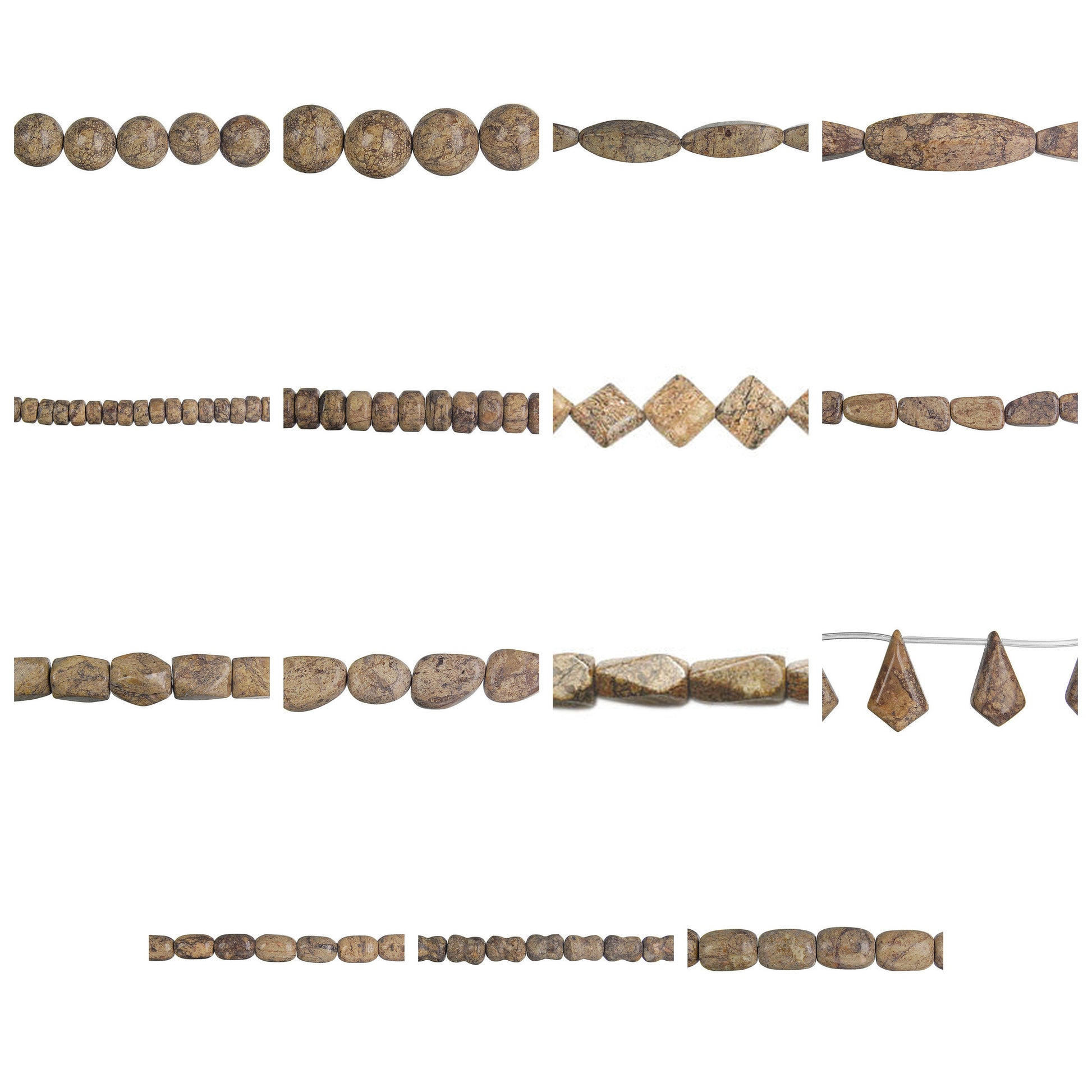 picasso-jasper-gemstone-beads - enlarged variation overview