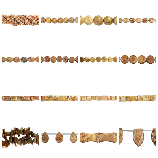 picture-jasper-gemstone-beads - enlarged variation overview