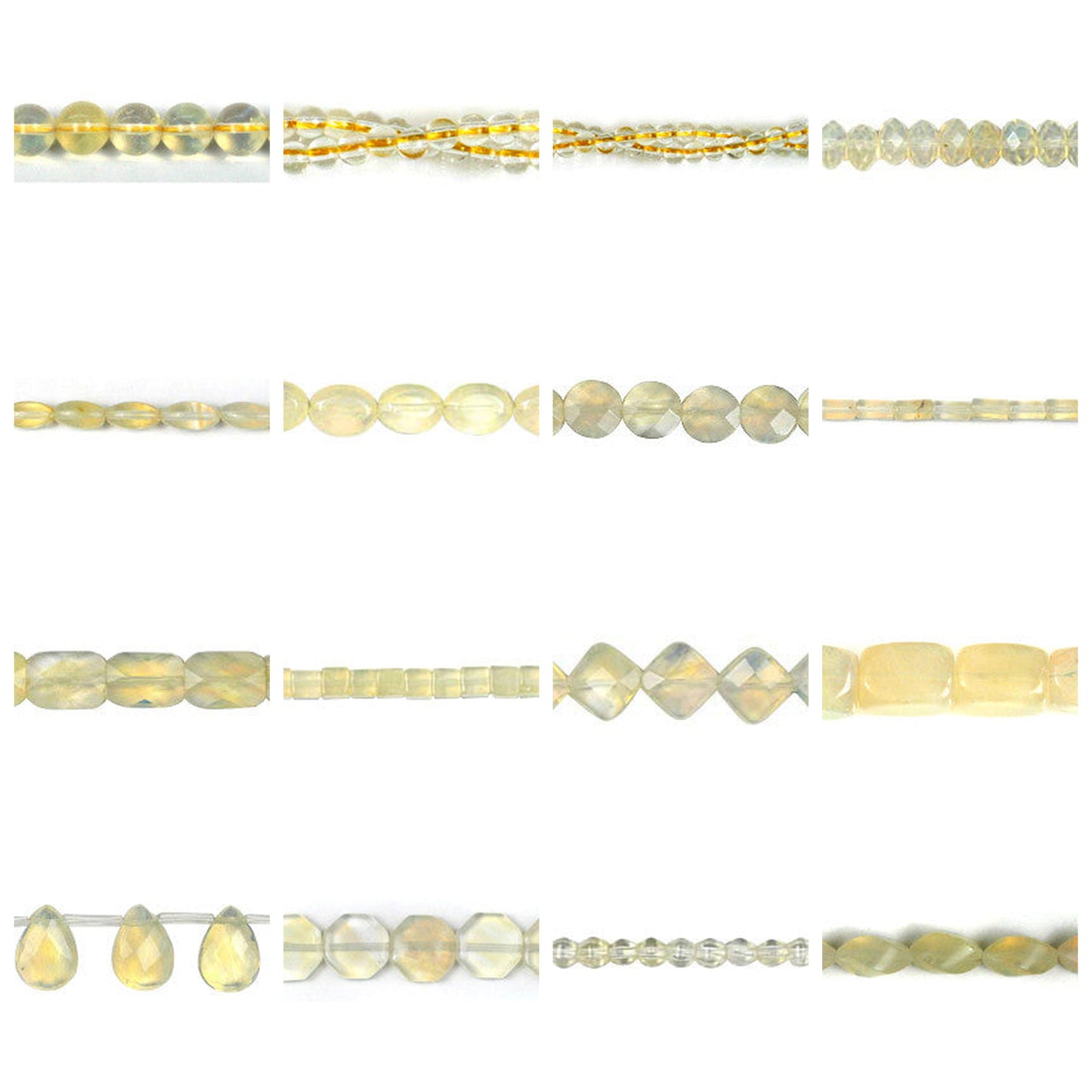 pineapple-quartz-glass-beads - enlarged variation overview