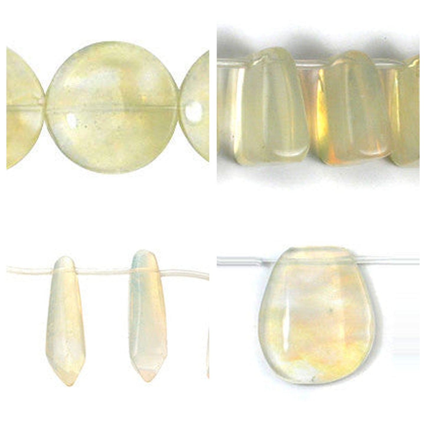 pineapple-quartz-glass-pendants - enlarged variation overview