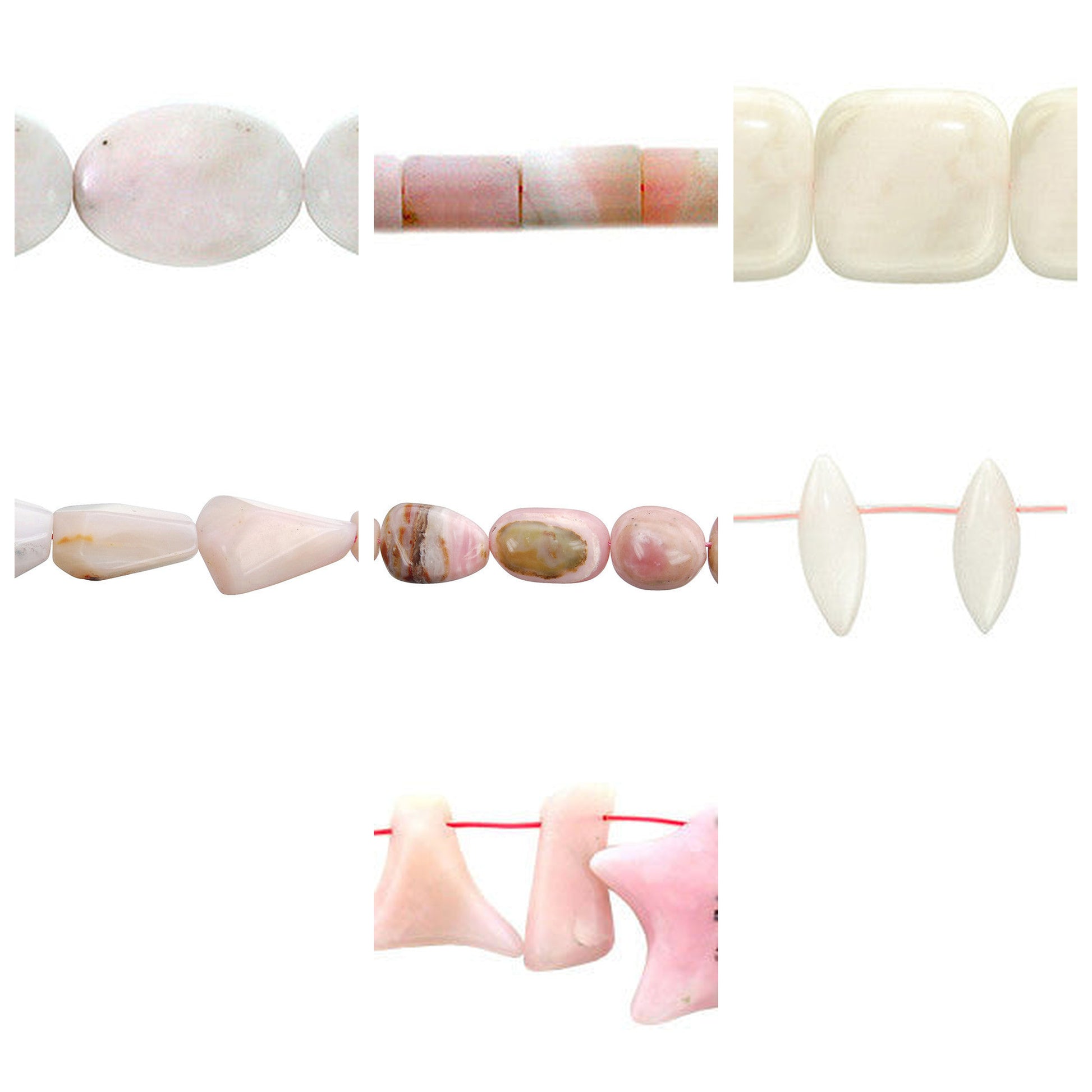 pink-opal-gemstone-beads - enlarged variation overview