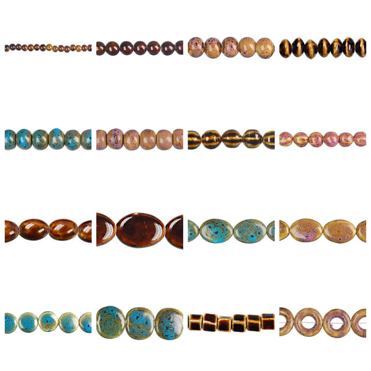 porcelain-gemstone-beads - enlarged variation overview