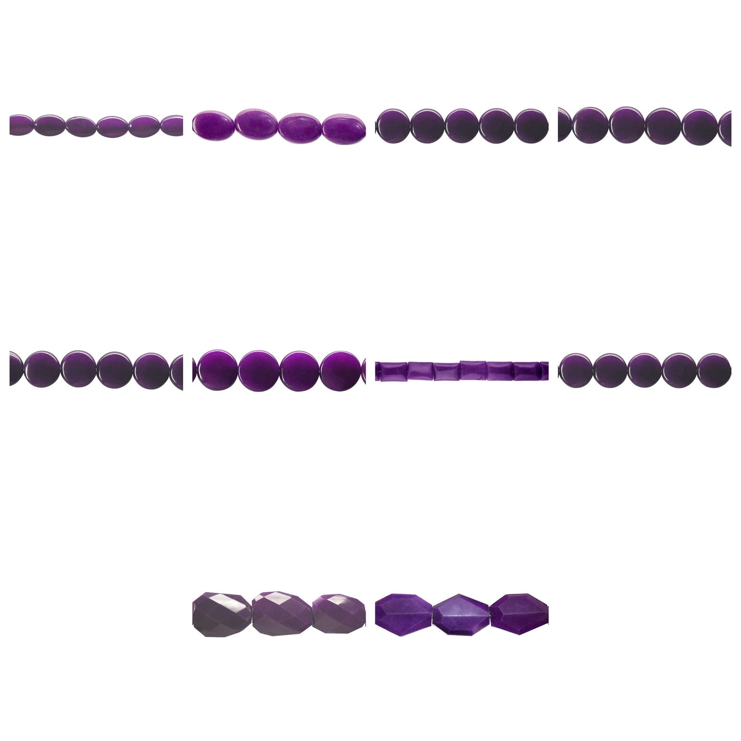 purple-marble-gemstone-beads - enlarged variation overview