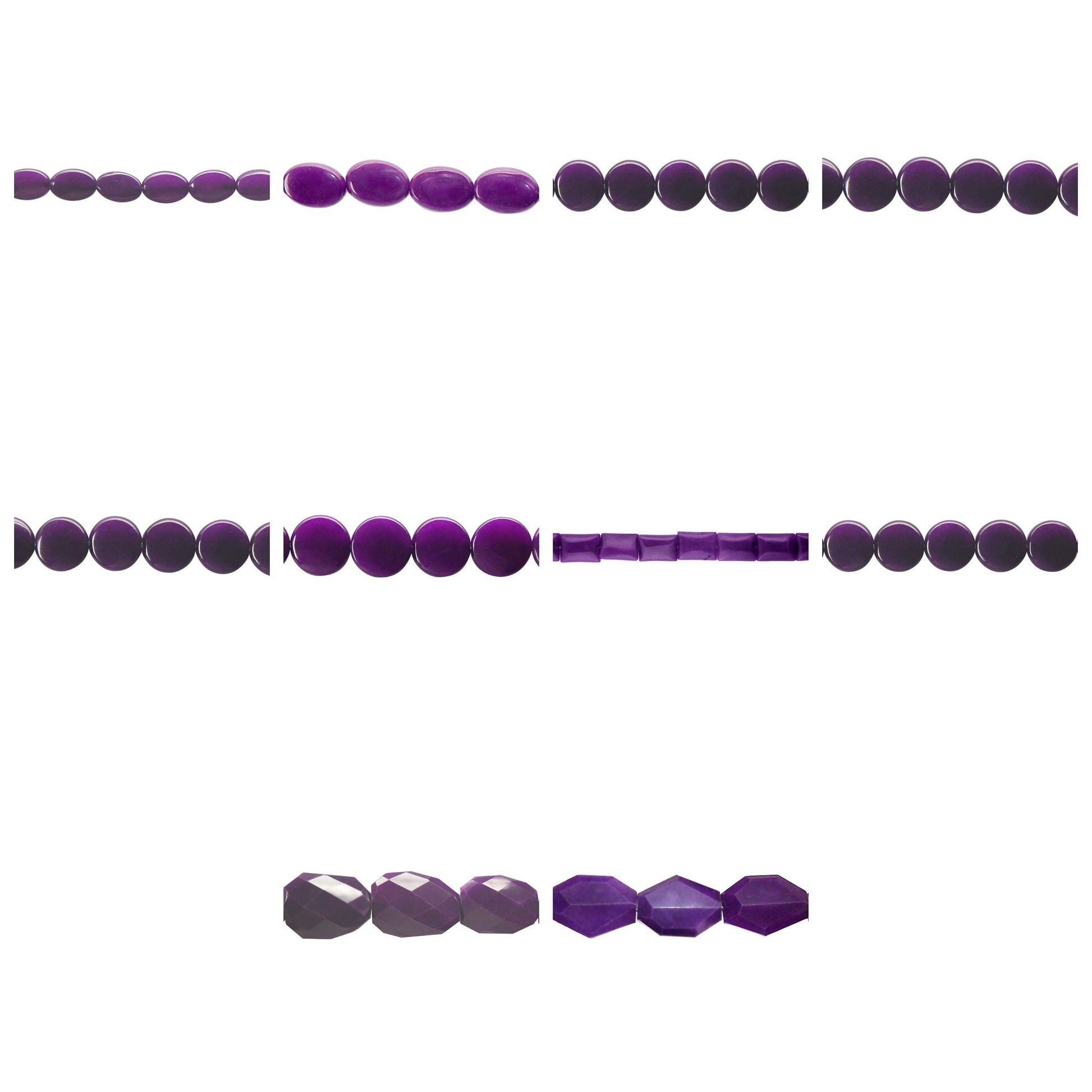 purple-marble-gemstone-beads - enlarged variation overview