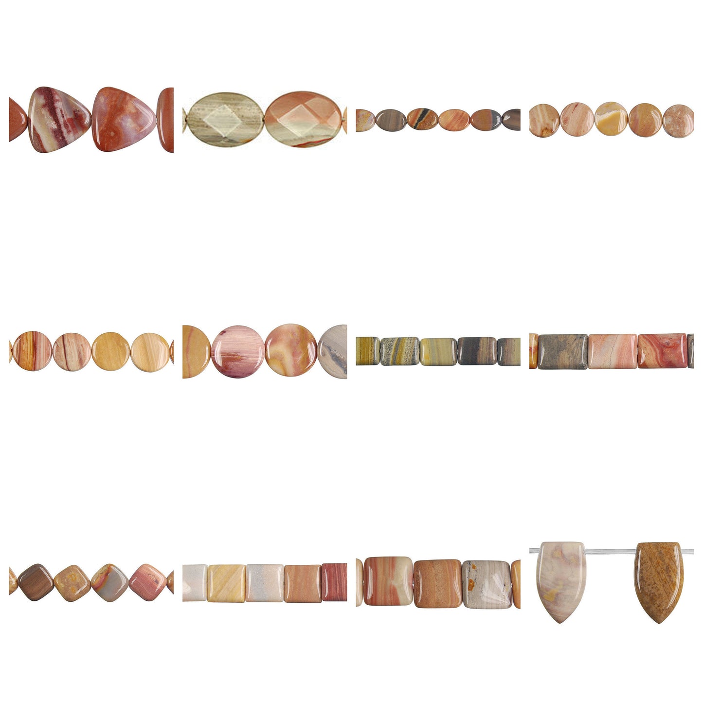 rainbow-onyx-gemstone-beads - enlarged variation overview
