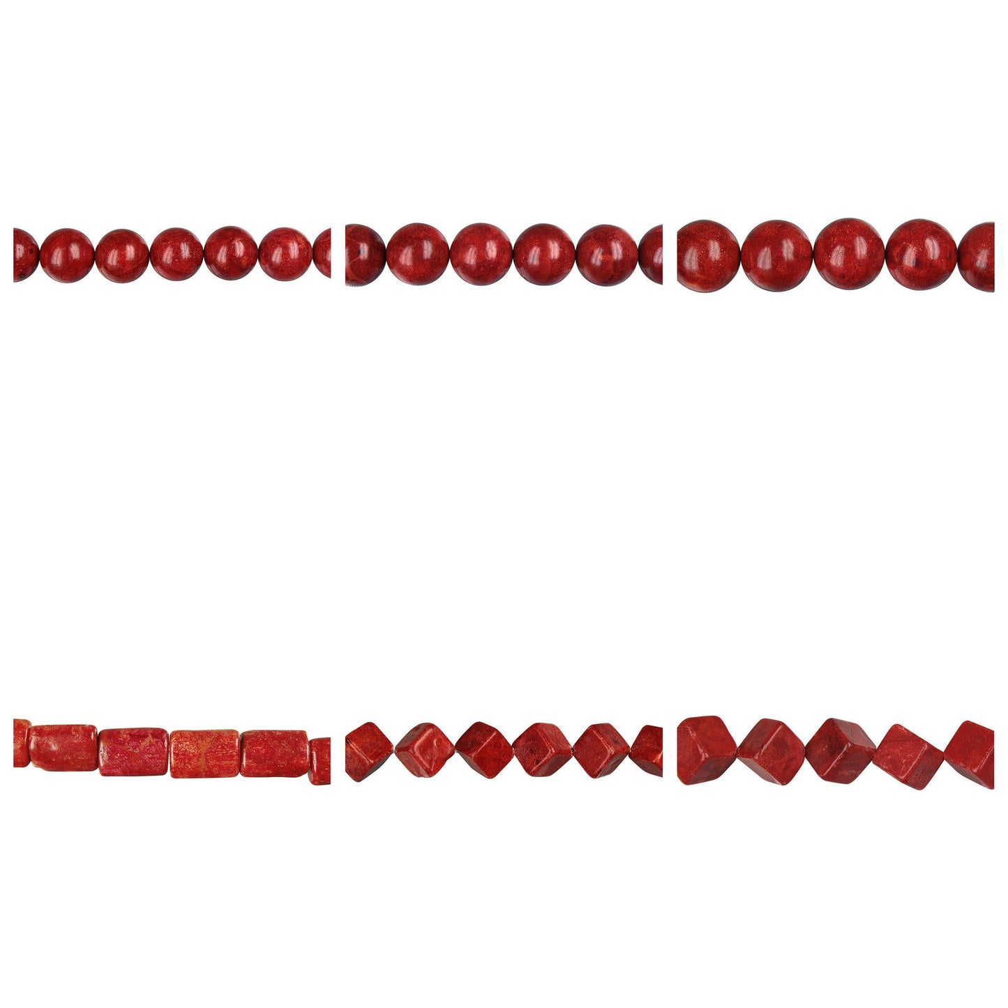 red-sponge-coral-gemstone-beads - enlarged variation overview