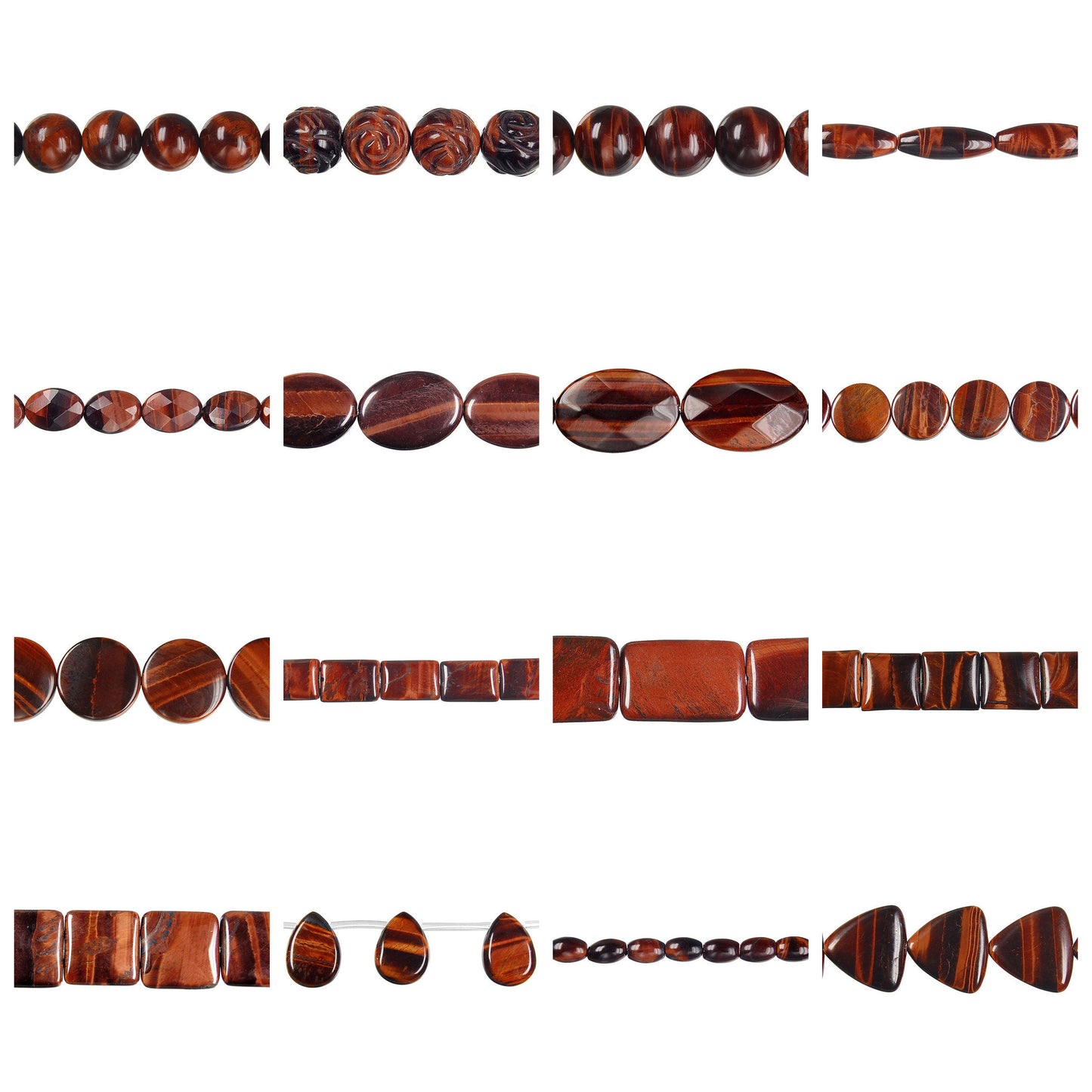 red-tiger-s-eye-gemstone-beads - enlarged variation overview