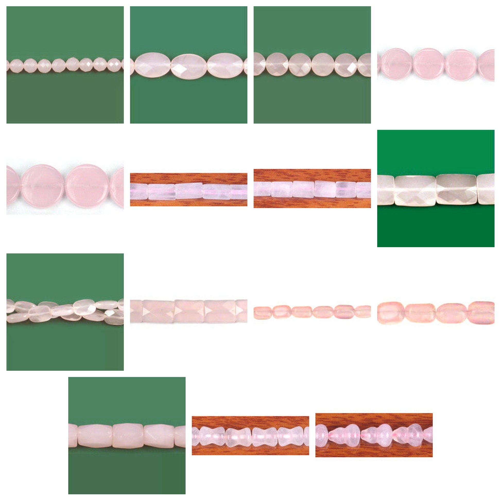 rose-quartz-gemstone-beads - enlarged variation overview