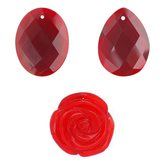 ruby-quartz-glass-pendants - enlarged variation overview