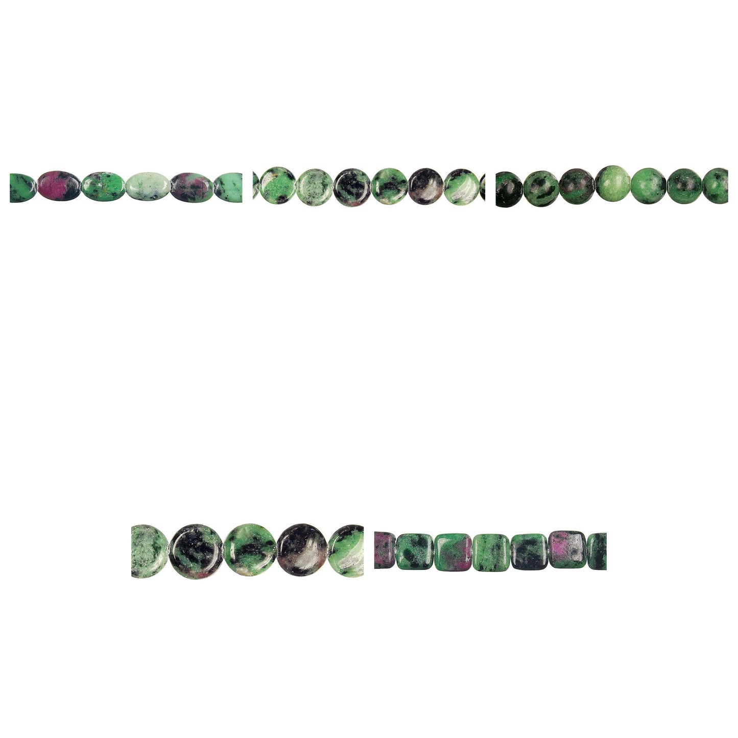 ruby-zoisite-gemstone-beads - enlarged variation overview