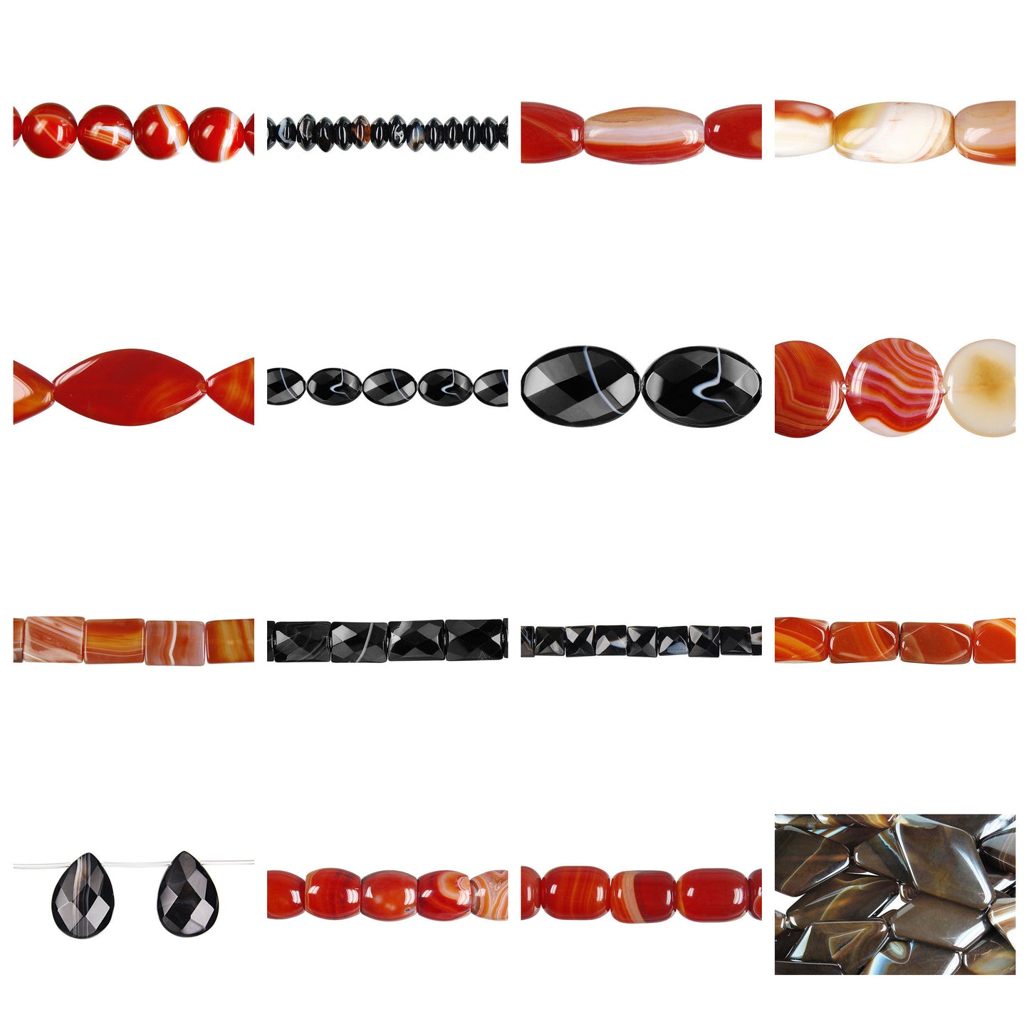 sardonyx-gemstone-beads - enlarged variation overview