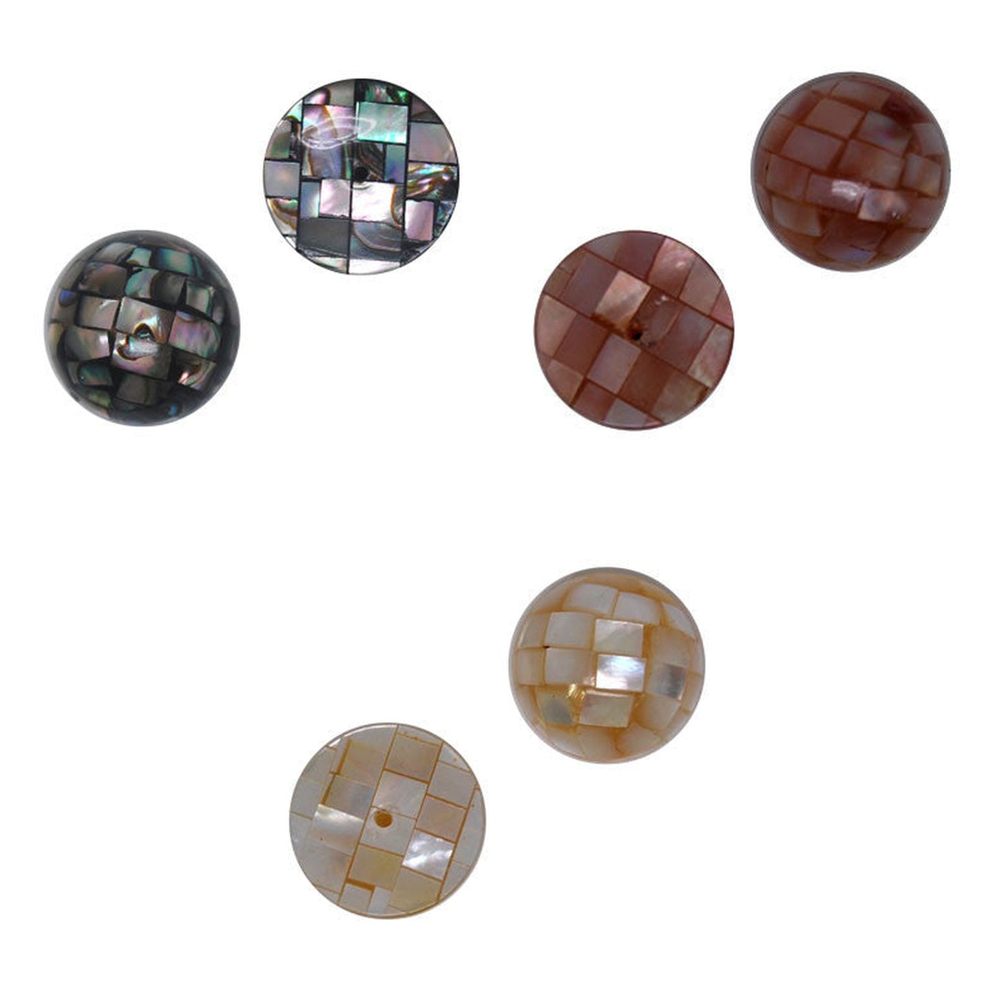 shell-beads - enlarged variation overview
