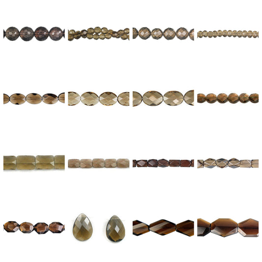 smoky-quartz-glass-beads - enlarged variation overview