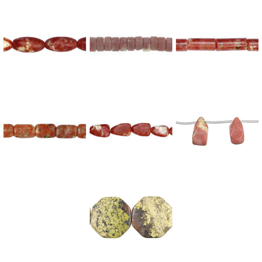 spice-jasper-gemstone-beads - enlarged variation overview