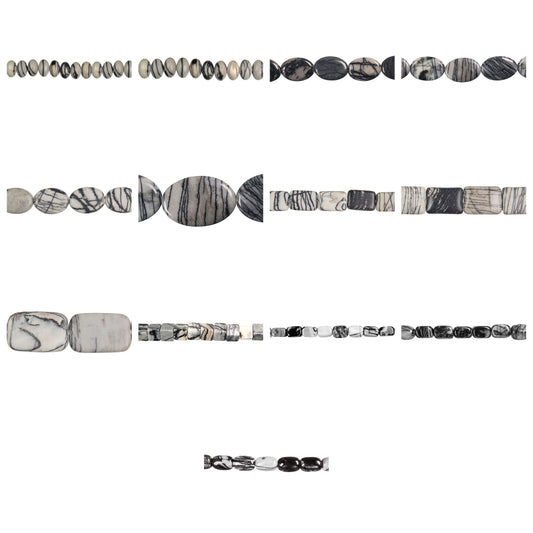 spider-webbed-jasper-gemstone-beads - enlarged variation overview