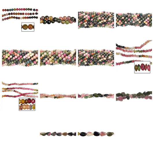 tourmaline-gemstone-beads - enlarged variation overview