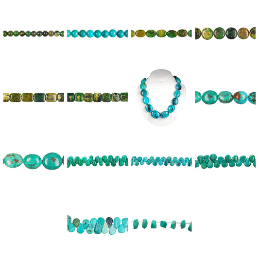 turquoise-gemstone-beads - enlarged variation overview