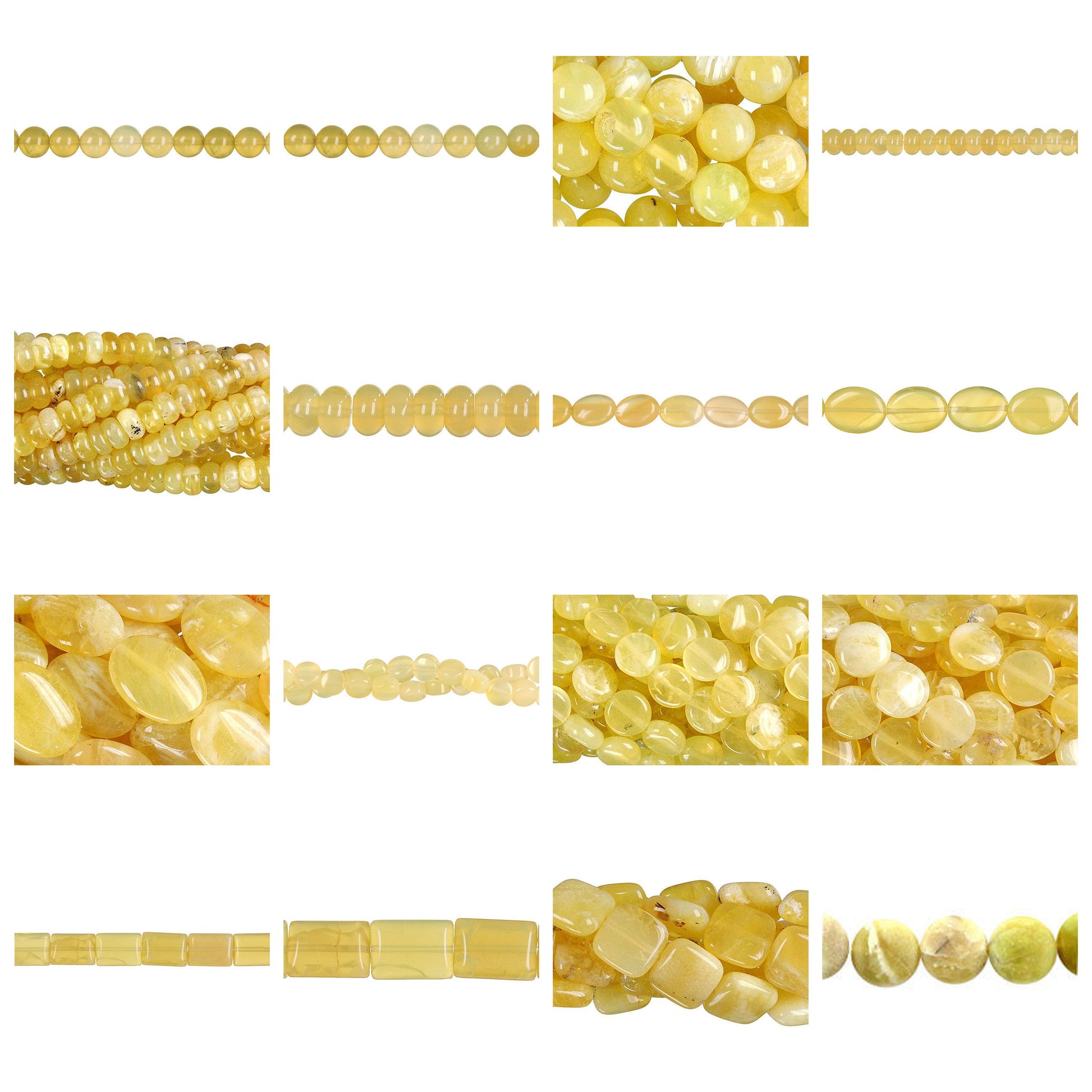 yellow-opal-gemstone-beads - enlarged variation overview