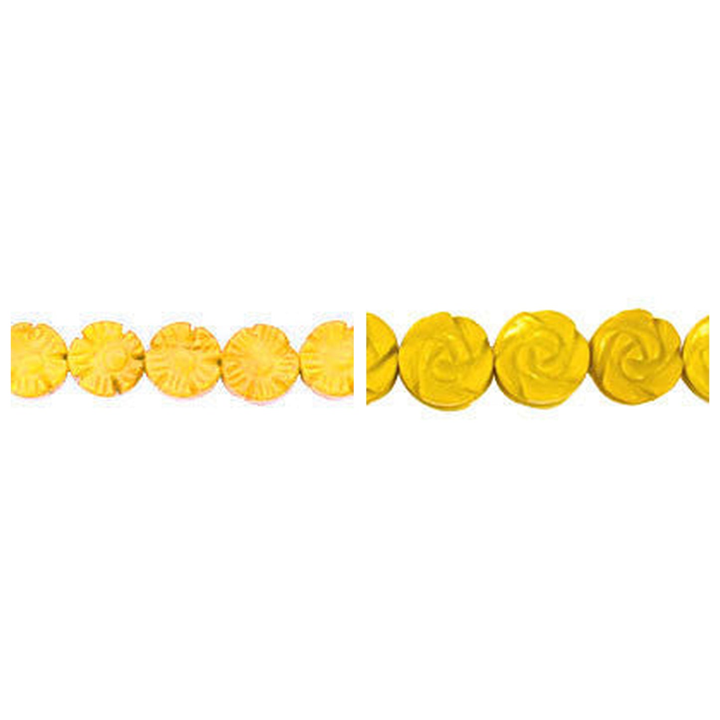 yellow-quartz-glass-beads - enlarged variation overview